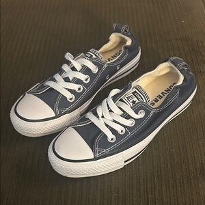 Converse Navy Blue Sneakers with White Accents